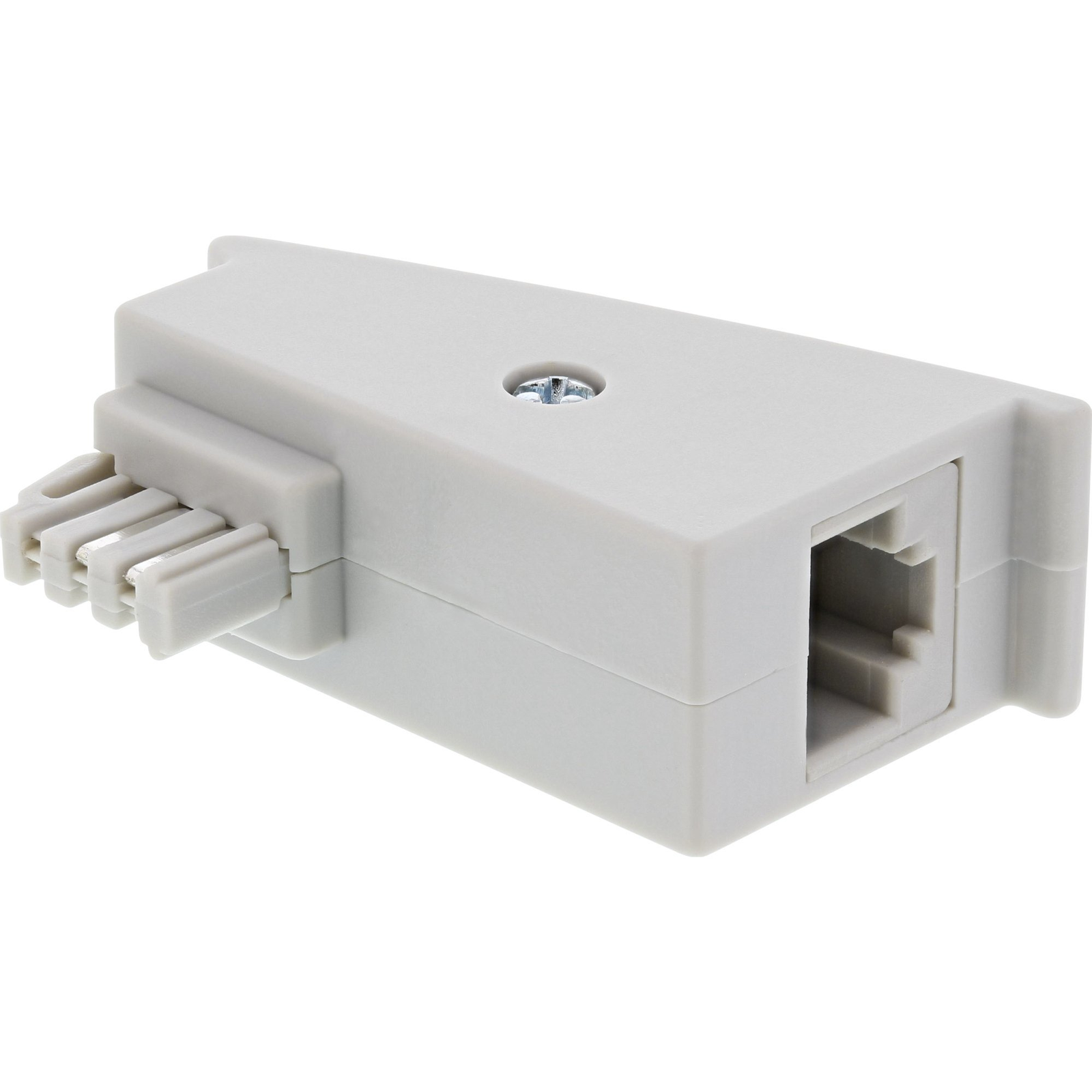 InLine 69949 adapter za promjenu tipa priključka kabela TAE-F RJ-45 Sivo