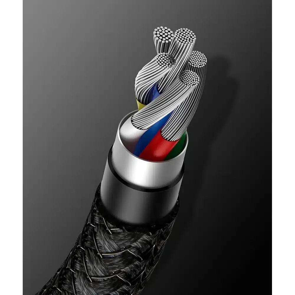 BASEUS kabel Type C na Type C PD100W Power Delivery Tungsten Gold hitro polnjenje CATWJ-01 1 meter črn