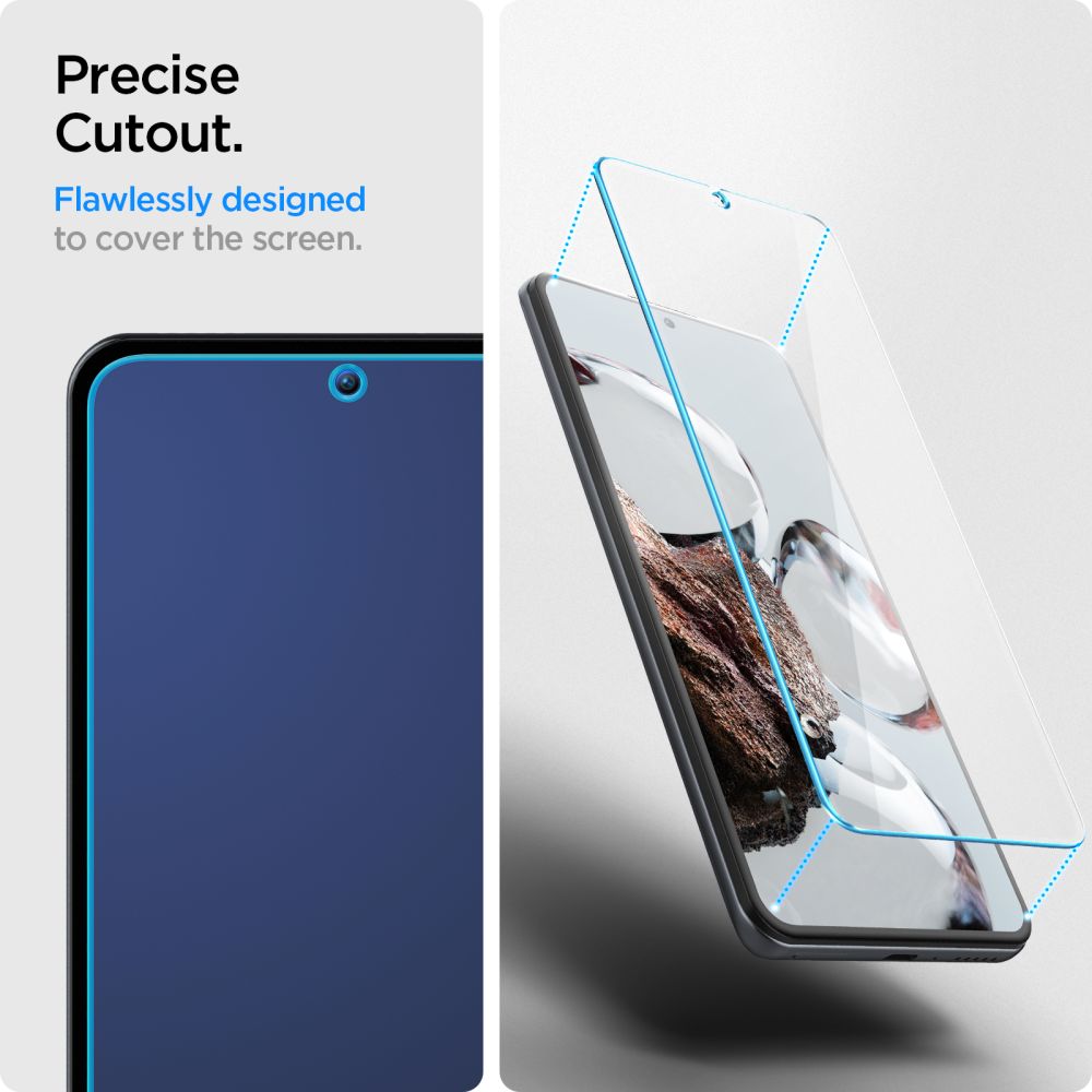 SPIGEN GLAS.TR SLIM KALJENO STEKLO 2-kos ZA XIAOMI 12T / 12T PRO CLEAR