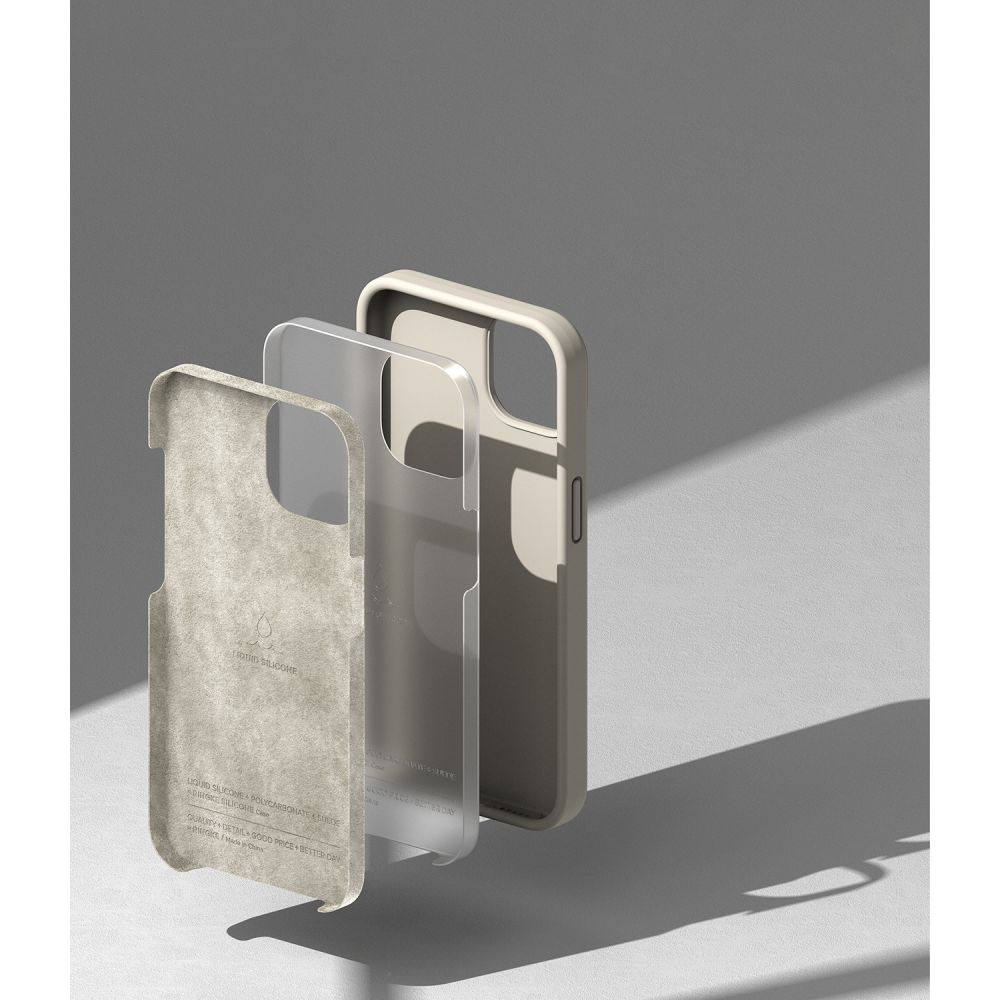 RINGKE SILIKONSKA MASKA ZA IPHONE 14 PLUS / 15 PLUS STONE