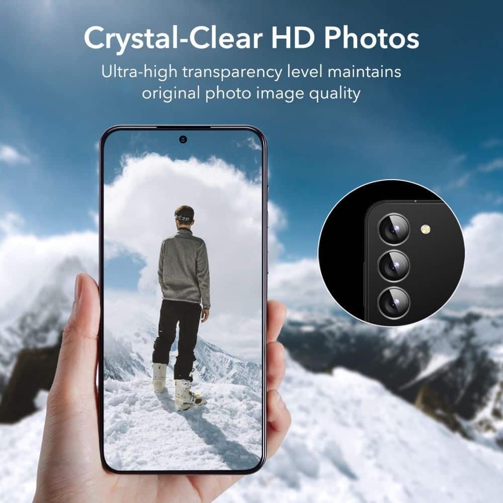 ESR KOMPLET ZAŠČITNIH STEKEL ZA ZASLON IN KAMERO 2 KOSA ZA SAMSUNG GALAXY S23 CLEAR
