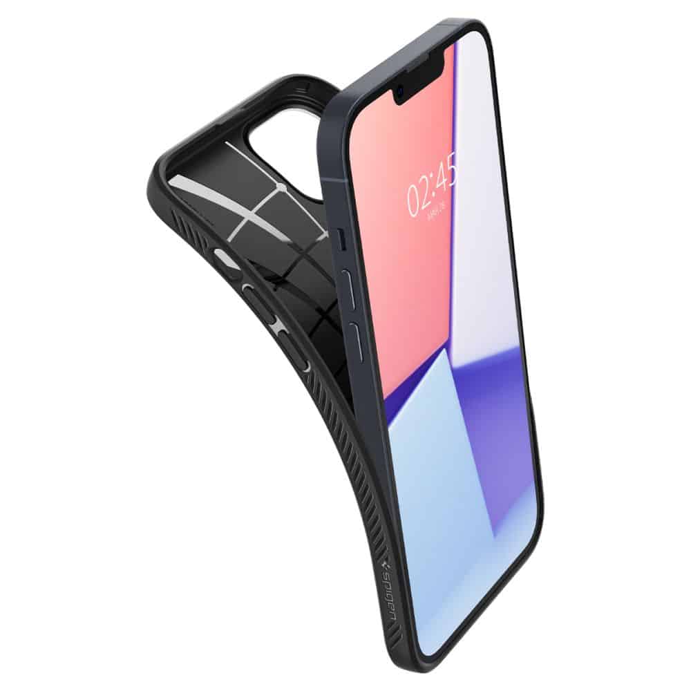 SPIGEN LIQUID AIR OVITEK ZA IPHONE 14 PLUS / 15 PLUS MAT ČRN