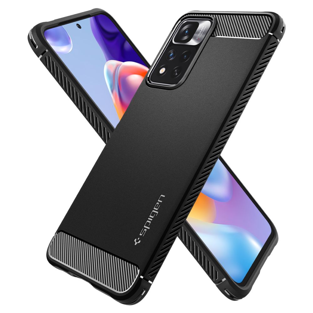 SPIGEN RUGGED ARMOR ZA XIAOMI REDMI NOTE 11 PRO+ PLUS 5G MAT ČRNA