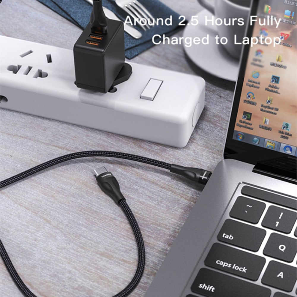 Yesido - podatkovni kabel (CA88) - Type-C do 2 x Type-C 100 W 480 Mbps 140 cm - črn