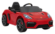 Licencirani auto na akumulator Porsche 718 - crveni/lakirani