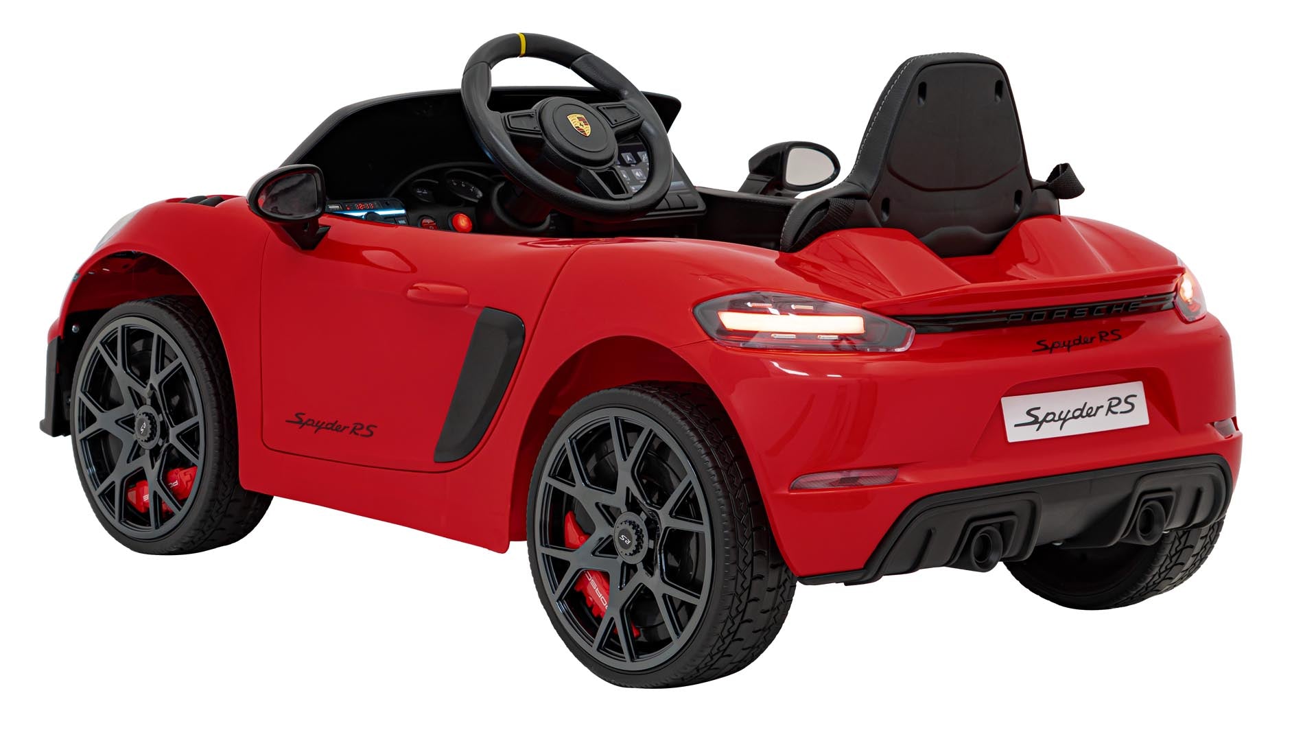 Licencirani auto na akumulator Porsche 718 - crveni/lakirani