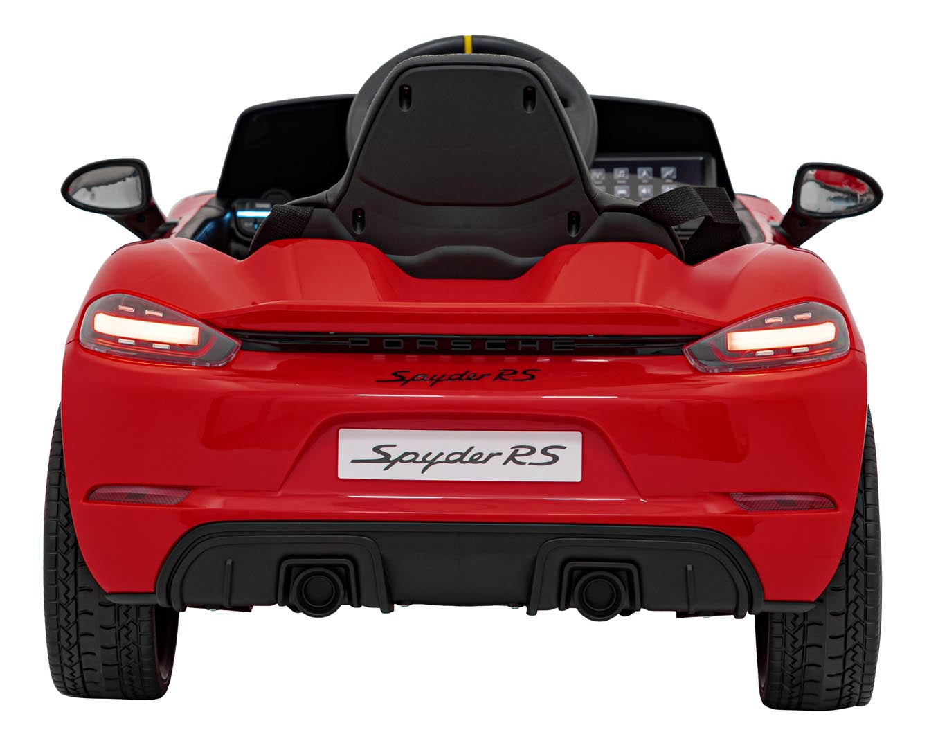 Licencirani auto na akumulator Porsche 718 - crveni/lakirani
