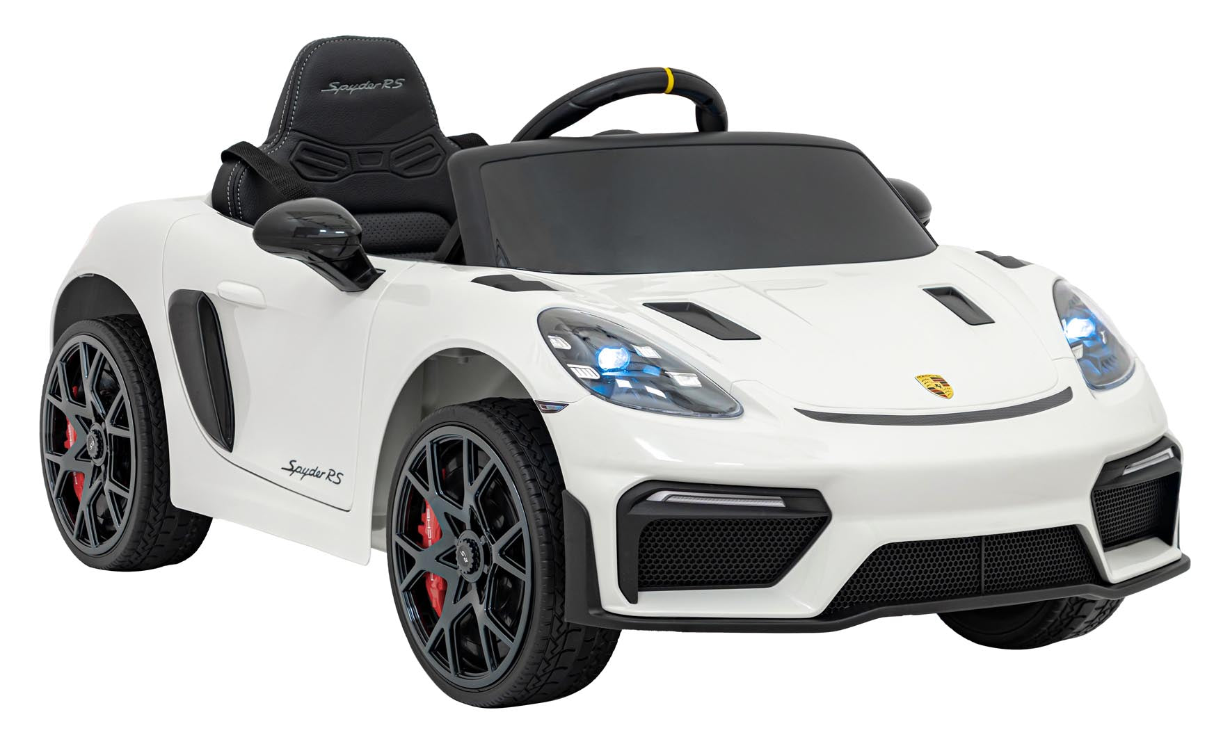 Licencirani auto na akumulator Porsche 718 - bijeli/lakirani