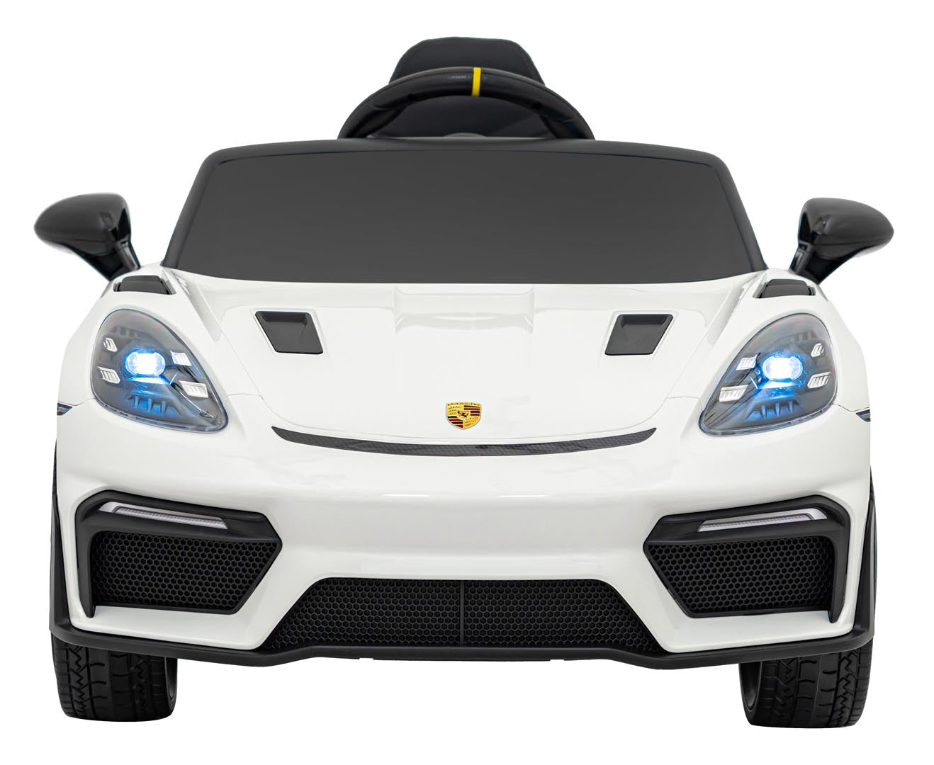 Licencirani auto na akumulator Porsche 718 - bijeli/lakirani