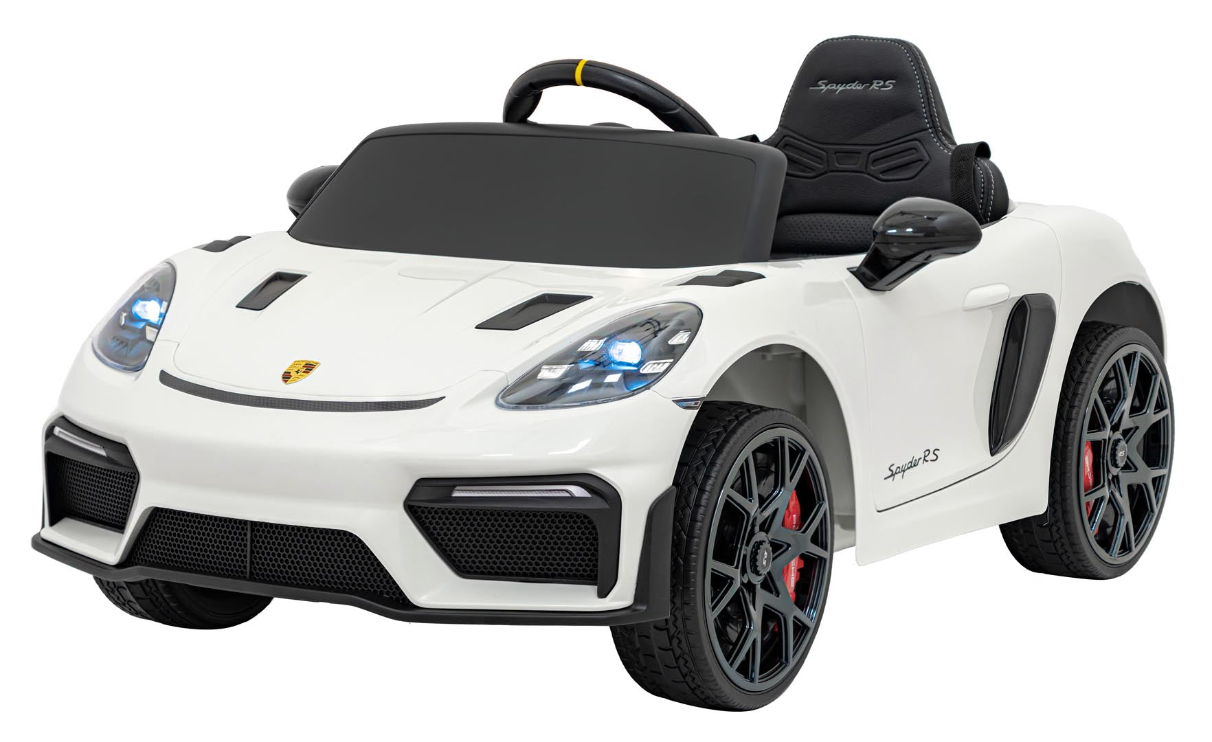 Licencirani auto na akumulator Porsche 718 - bijeli/lakirani