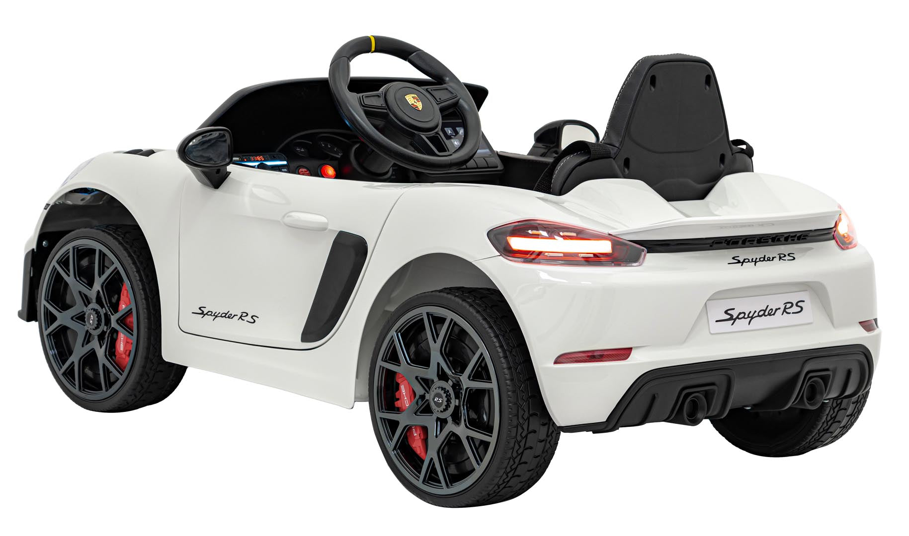 Licencirani auto na akumulator Porsche 718 - bijeli/lakirani