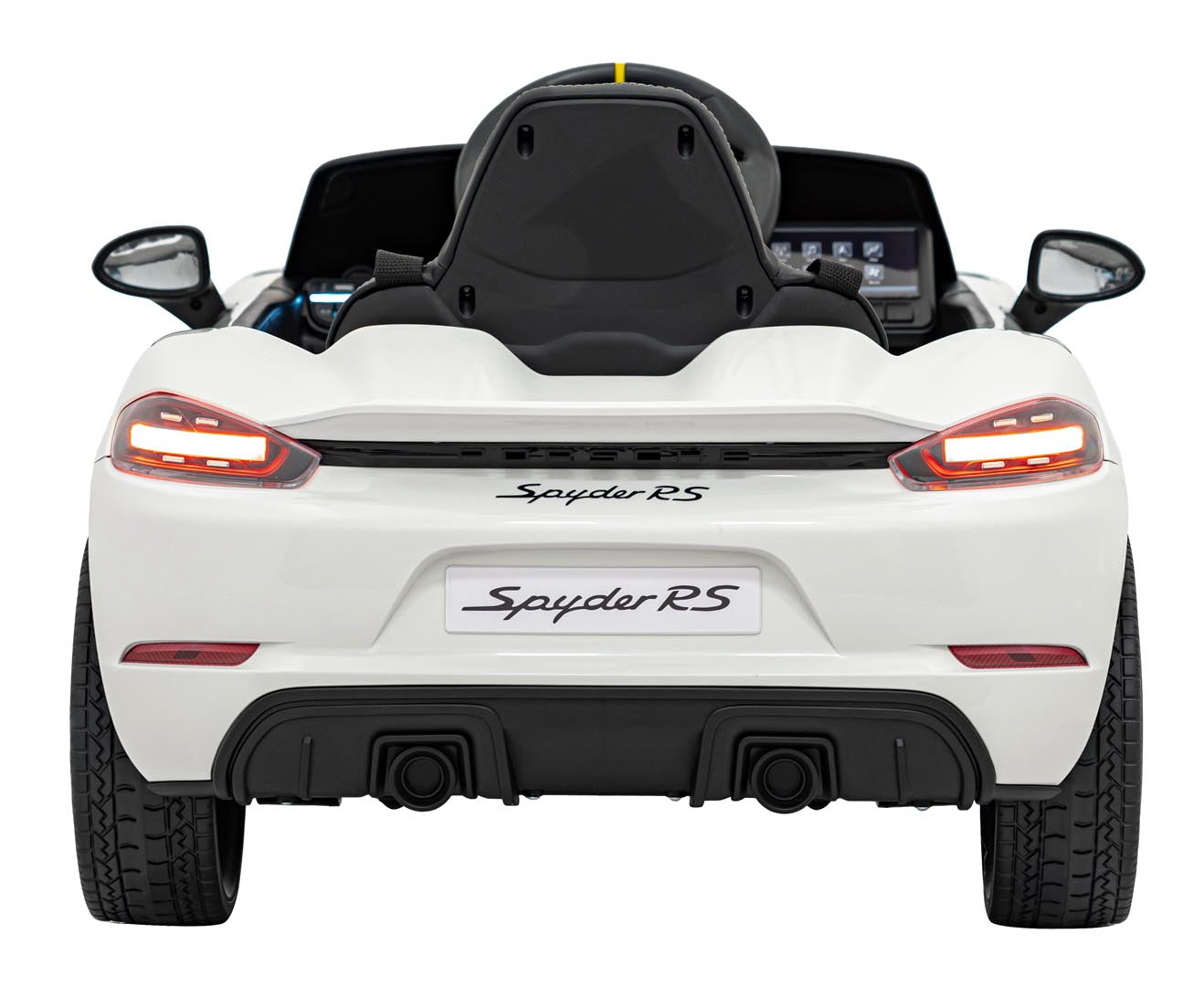 Licencirani auto na akumulator Porsche 718 - bijeli/lakirani