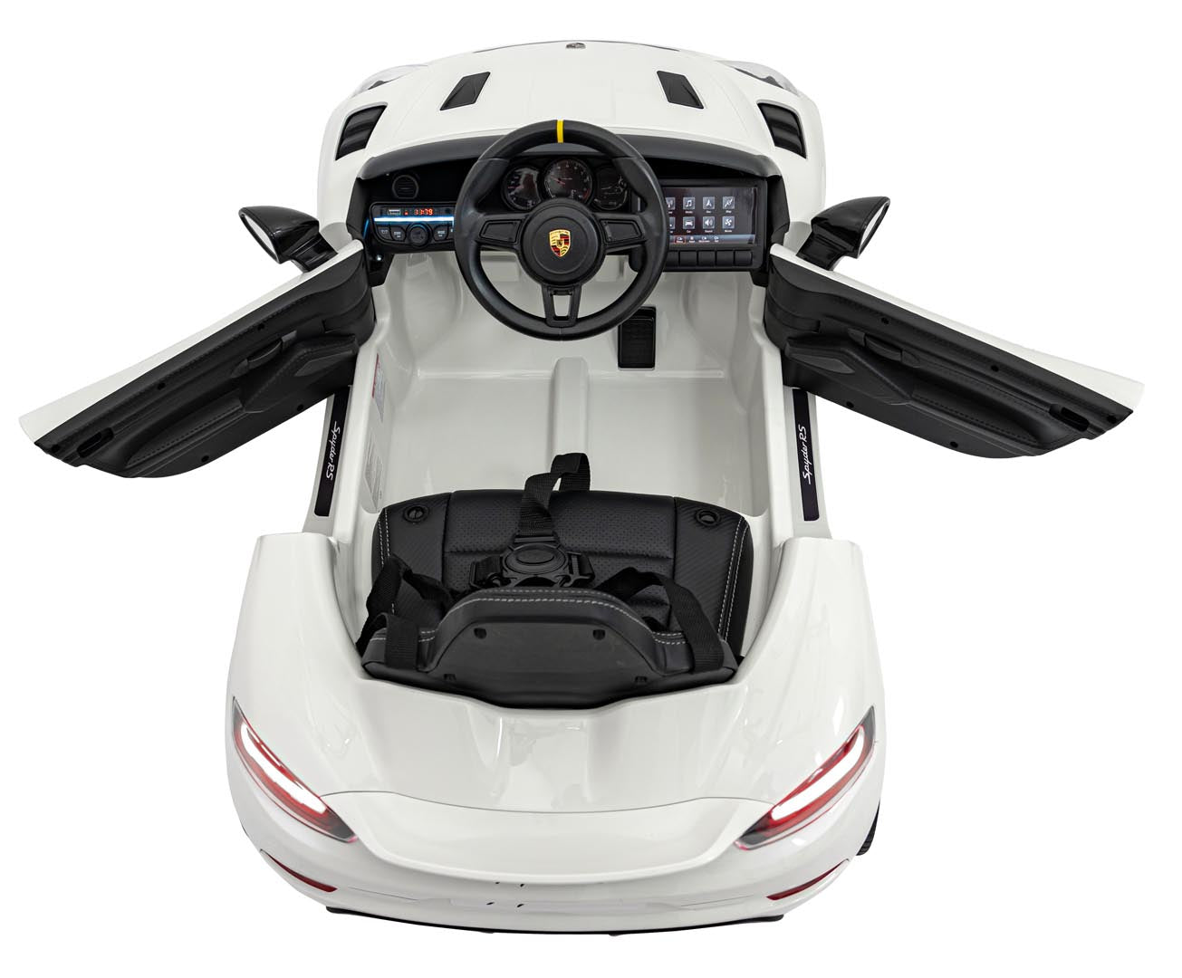 Licencirani auto na akumulator Porsche 718 - bijeli/lakirani