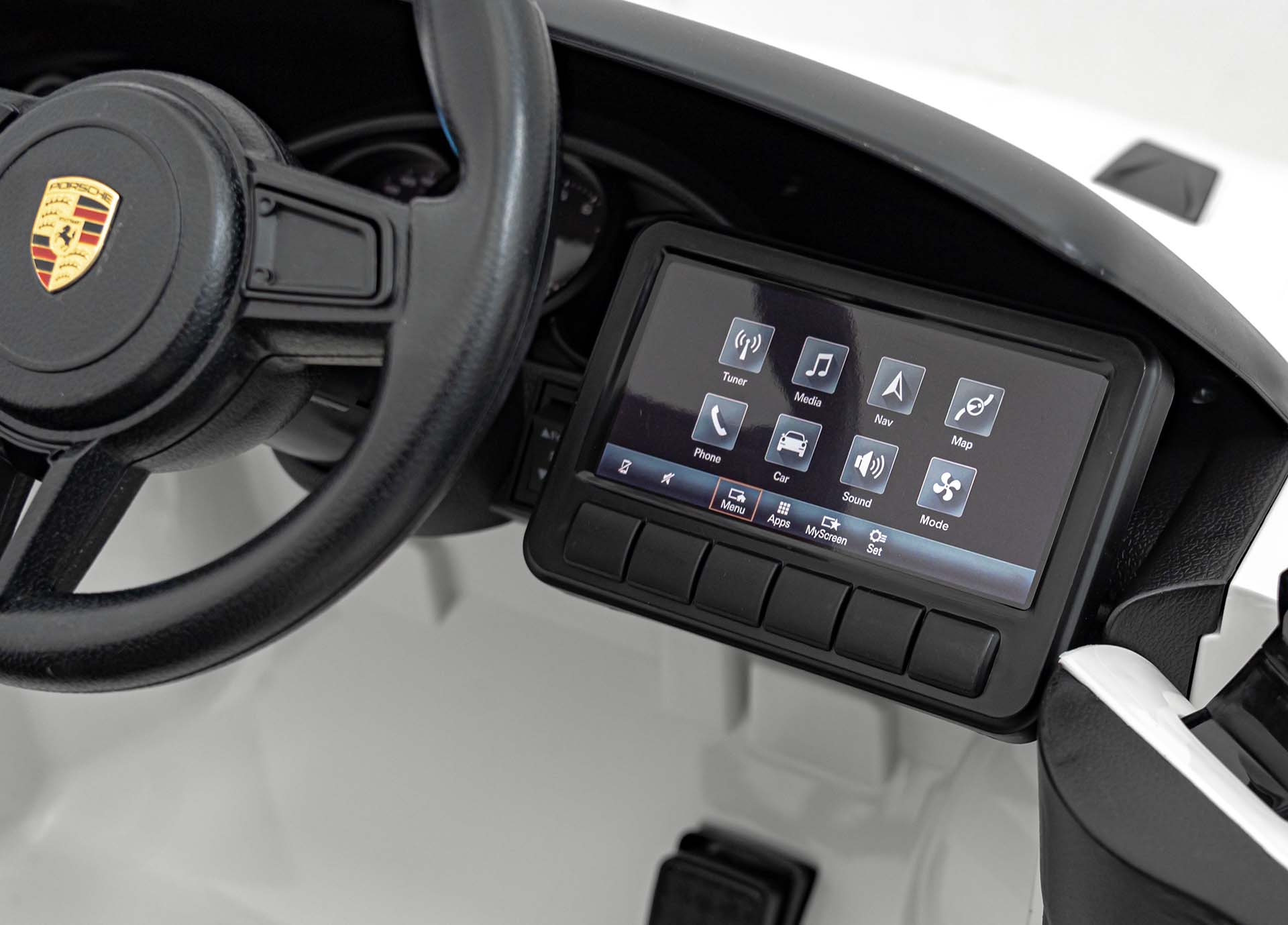 Licencirani auto na akumulator Porsche 718 - bijeli/lakirani