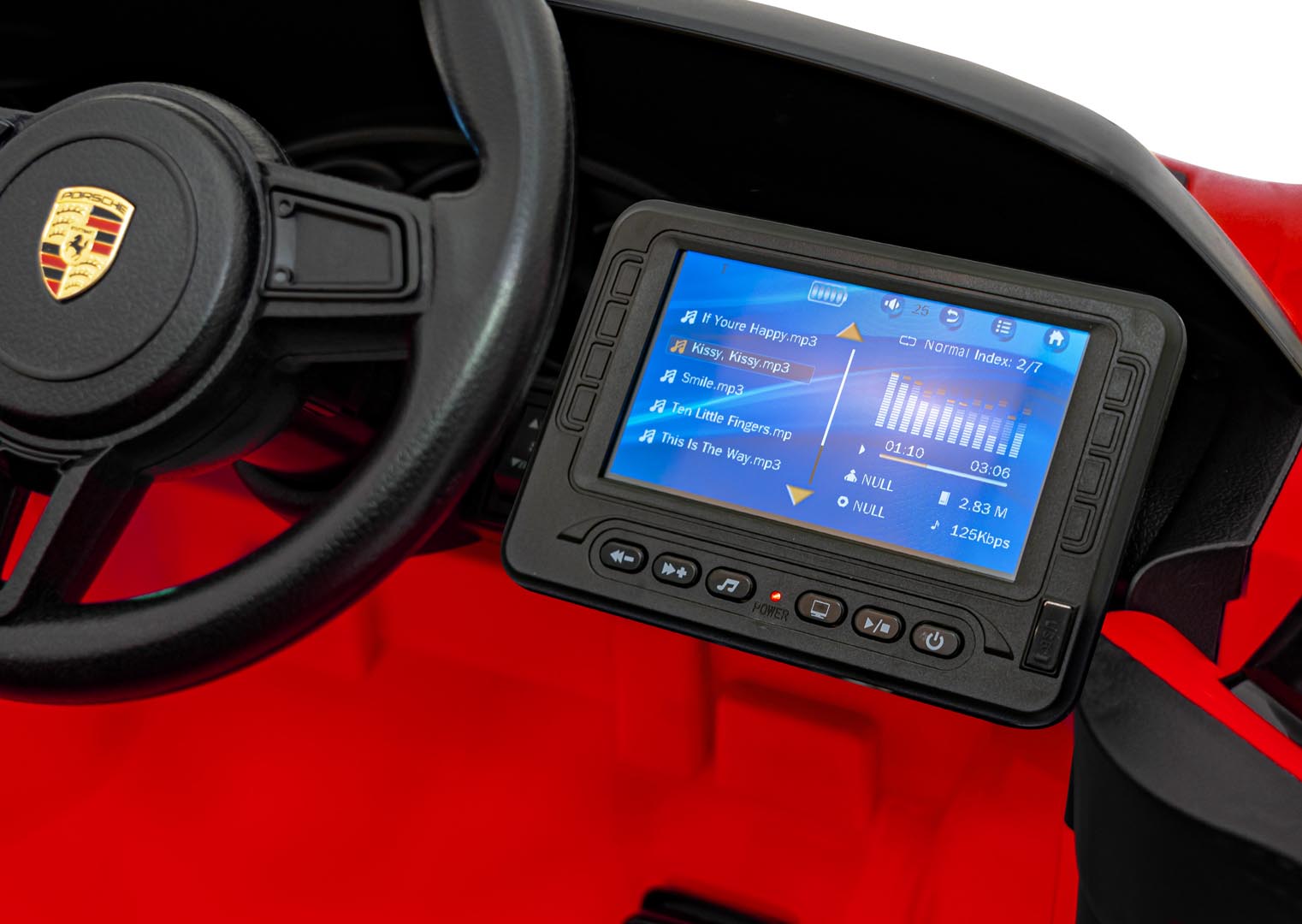 Licencirani auto na akumulator Porsche 718 MP4 - crveni