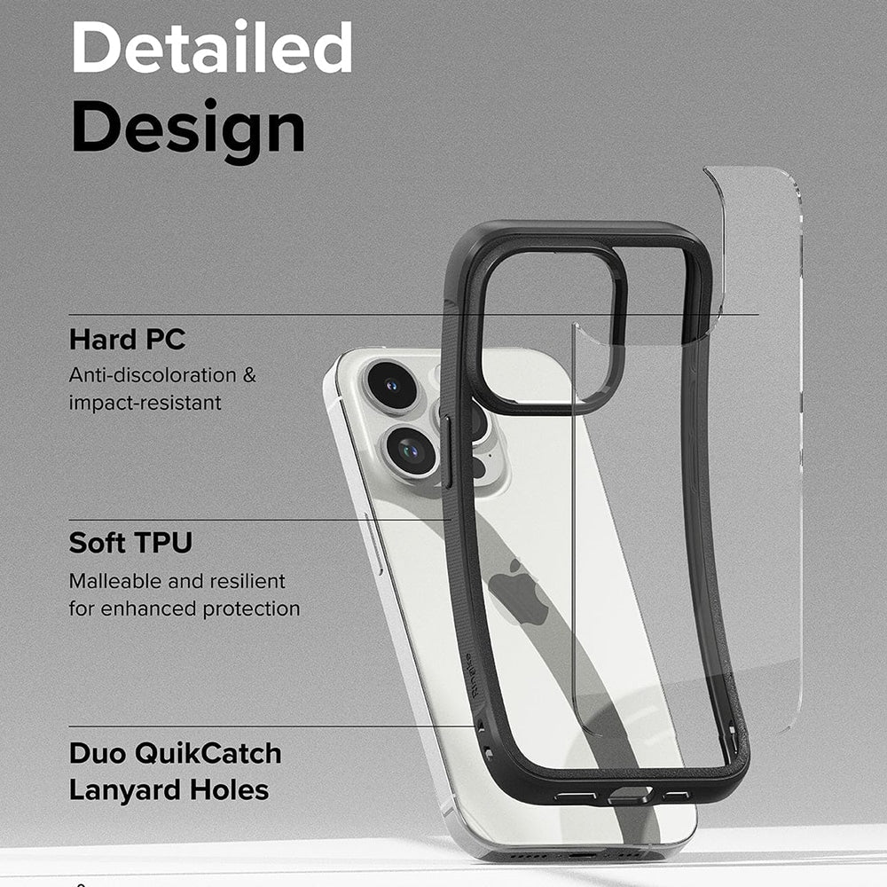 Ringke - Fusion Bold ovitek za iPhone 15 Pro Max - črna