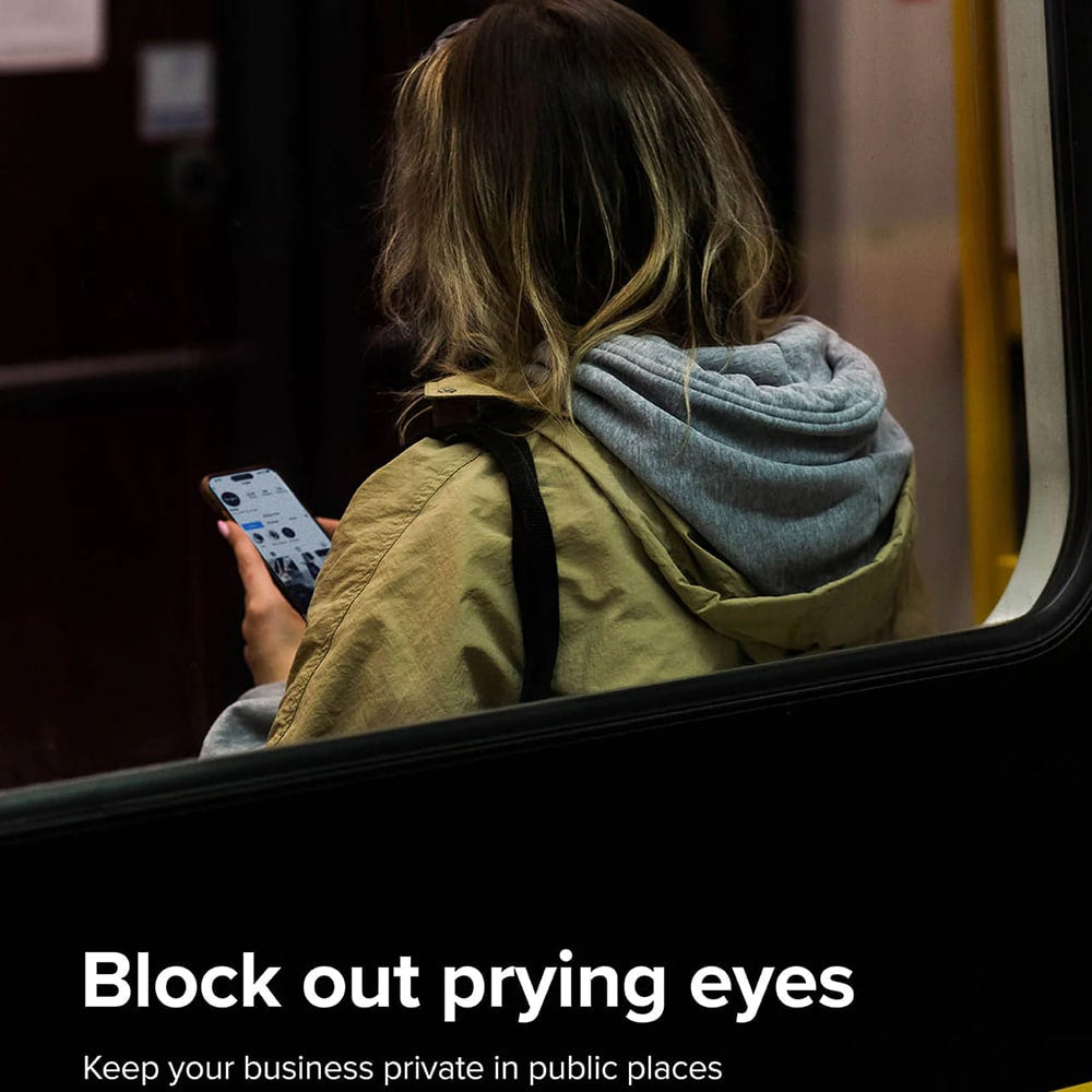 Ringke Cover Display ID Glass kaljeno steklo za iPhone 16 / iPhone 15 – Privacy