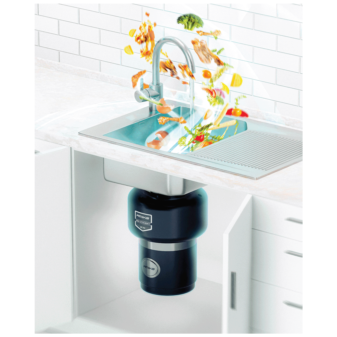 Amiko Drobilica otpada od hrane, 370W - EVO 50