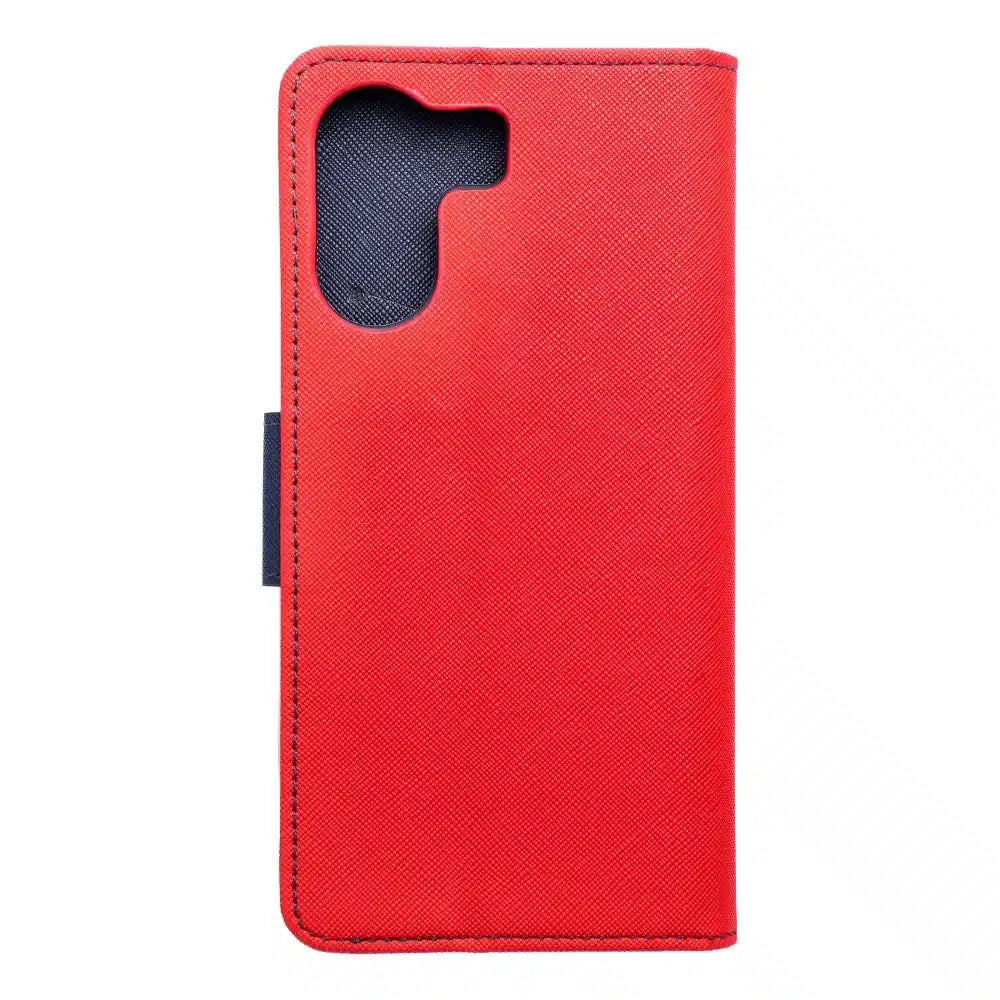 Ovitek Fancy Book za XIAOMI Redmi 13c / POCO C65 rdeč / temno moder