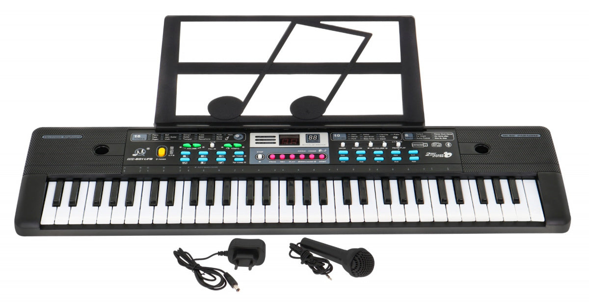 Dječji klavir MQ-601UFB sa stalkom za note + mikrofon