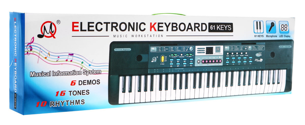 Dječji klavir MQ-601UFB sa stalkom za note + mikrofon