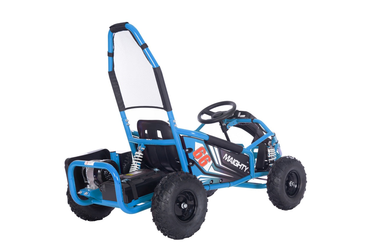 Go-kart na akumulator MAIGHTY 1000W - plavi