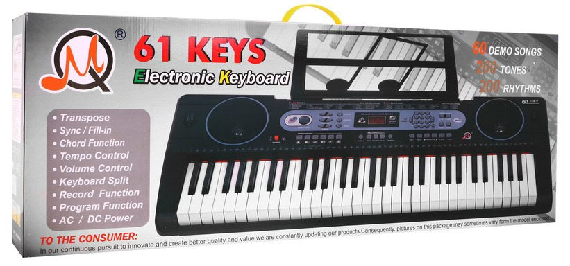 Dječji klavir MQ-602UFB sa stalkom za note + mikrofon