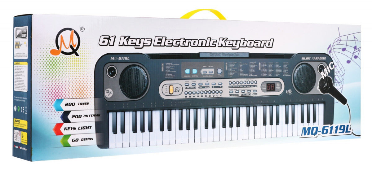 Dječji klavir MQ-6119L sa stalkom za note + mikrofon