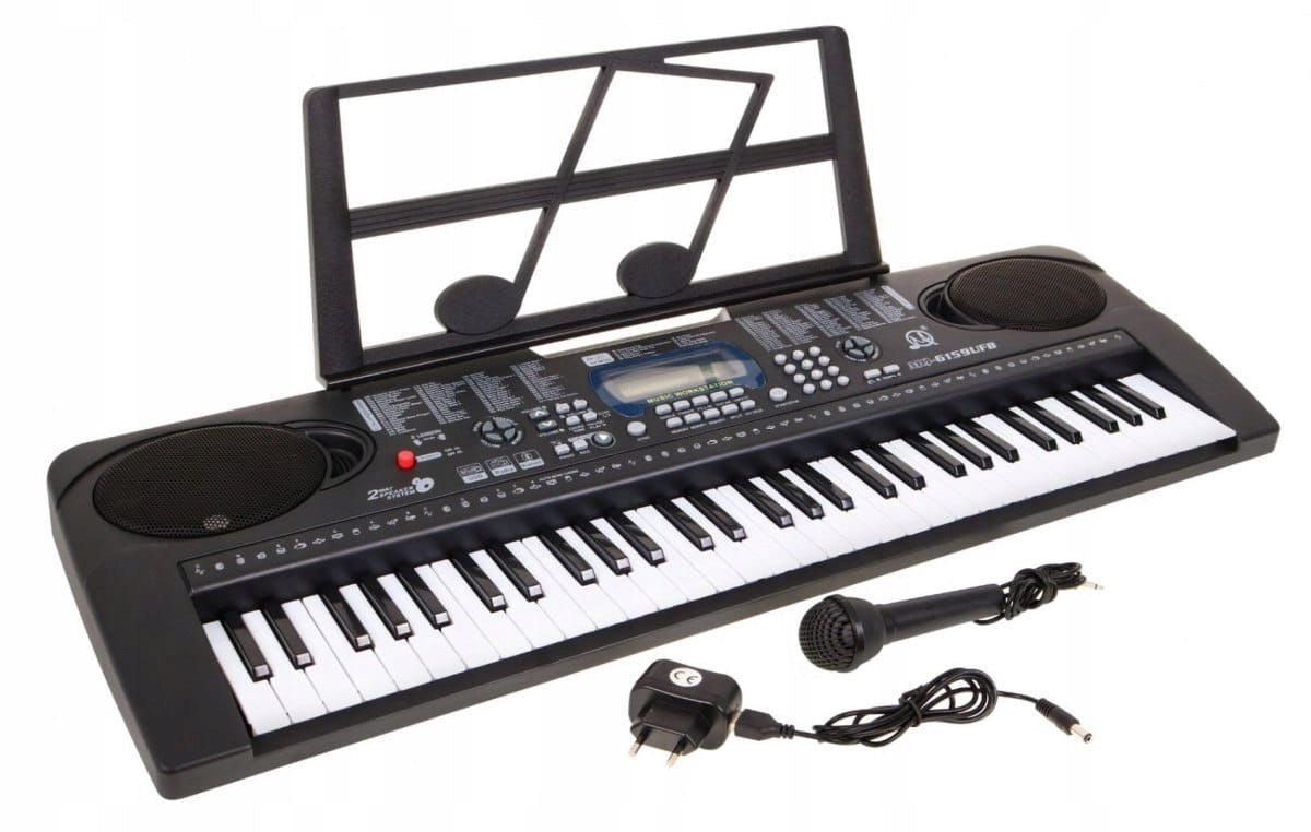Dječji klavir MQ-6159UFB sa stalkom za note + mikrofon
