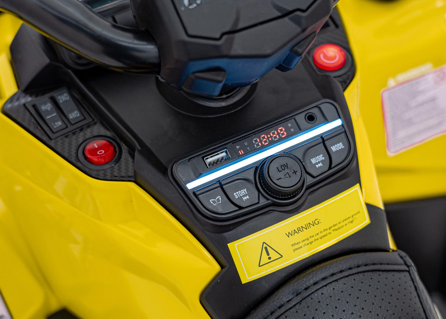 Quad na akumulator Can-Am Outlander ATV 4x4 - žuti