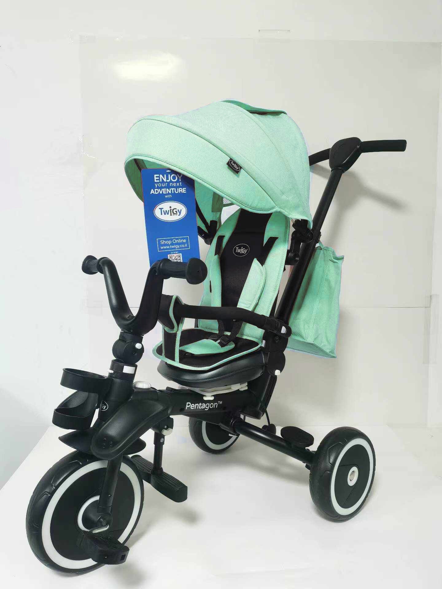 Dječji tricikl RIDER SPORTRIKE - tirkizno zeleni
