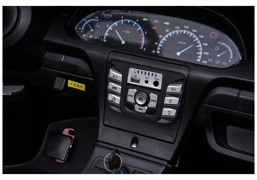 Auto na akumulator YSA021A - dvosjed - crni/lakirani