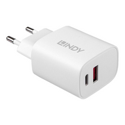Lindy 73413 punjač za mobitel Univerzalno Bijelo AC Brzo punjenje U zatvorenom