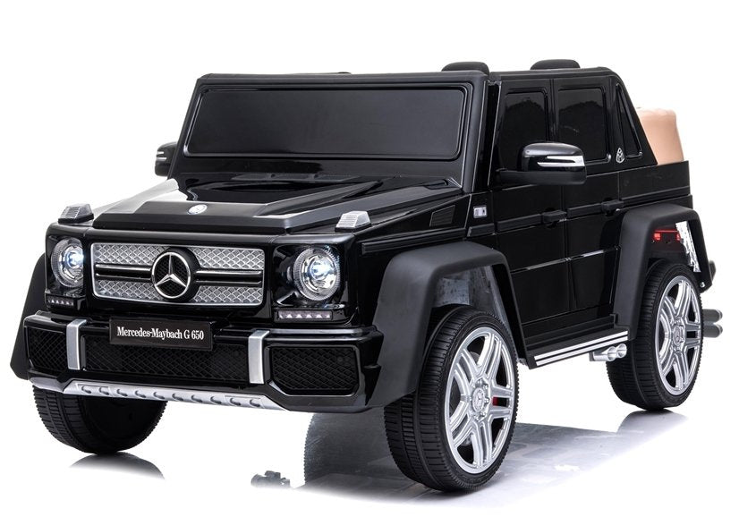 Licencirani auto na akumulator Maybach Mercedes A100 - crni/lakirani