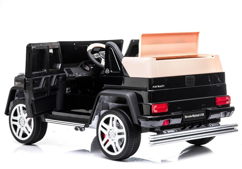 Licencirani auto na akumulator Maybach Mercedes A100 - crni/lakirani