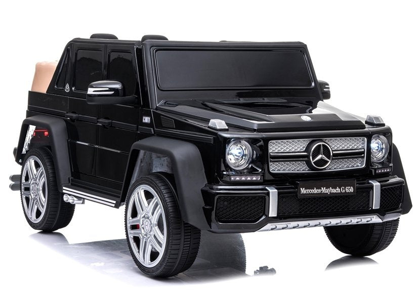 Licencirani auto na akumulator Maybach Mercedes A100 - crni/lakirani