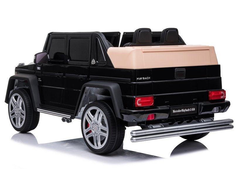 Licencirani auto na akumulator Maybach Mercedes A100 - crni/lakirani