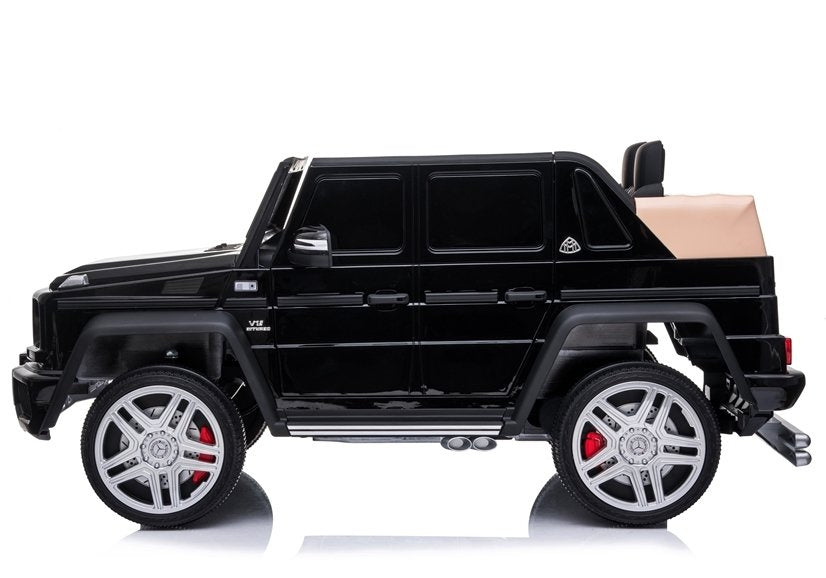 Licencirani auto na akumulator Maybach Mercedes A100 - crni/lakirani