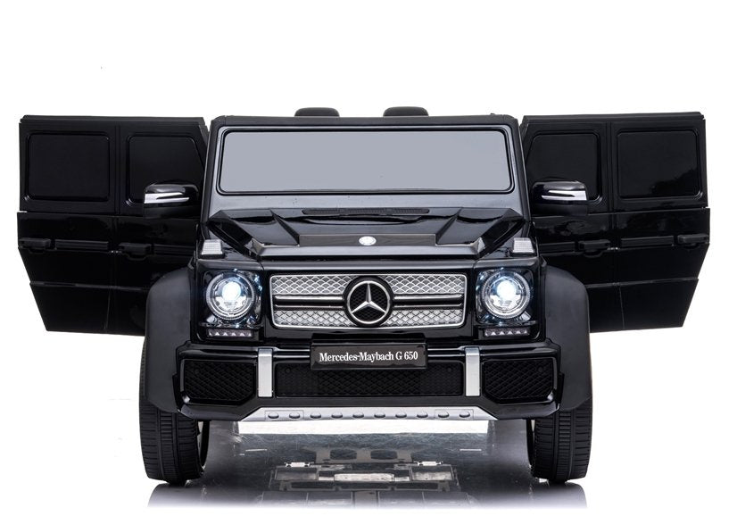 Licencirani auto na akumulator Maybach Mercedes A100 - crni/lakirani