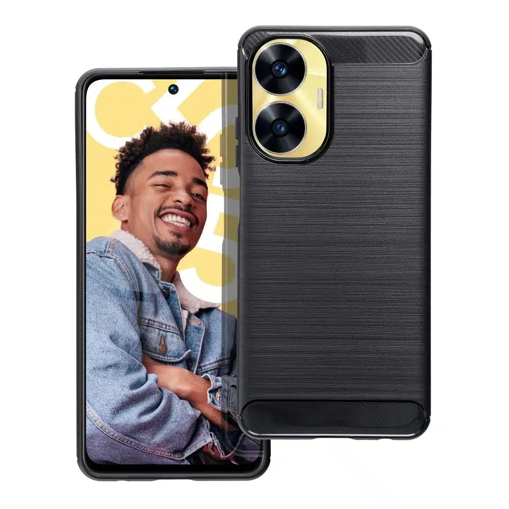 Ovitek CARBON Case za REALME C55 črn