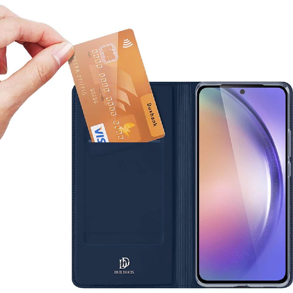 DUX DUCIS Skin Pro – preklopna torbica za Samsung Galaxy A55 modra