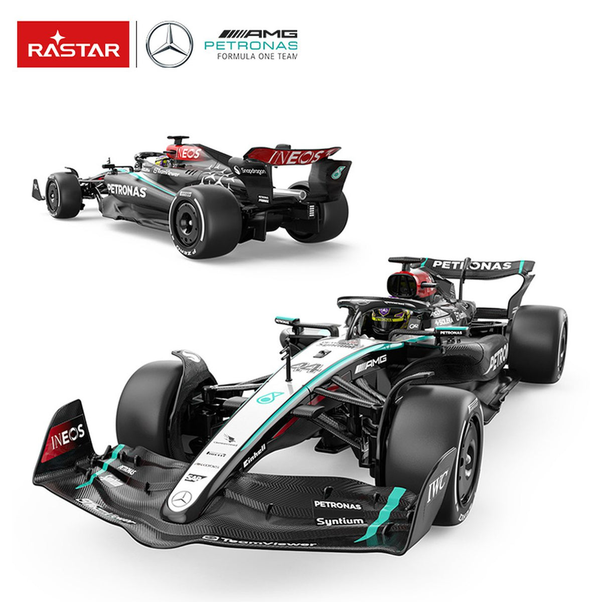 Licencirana formula na daljinsko upravljanje 1:12 Mercedes-AMG F1 W15 E Performance - crno/bijela