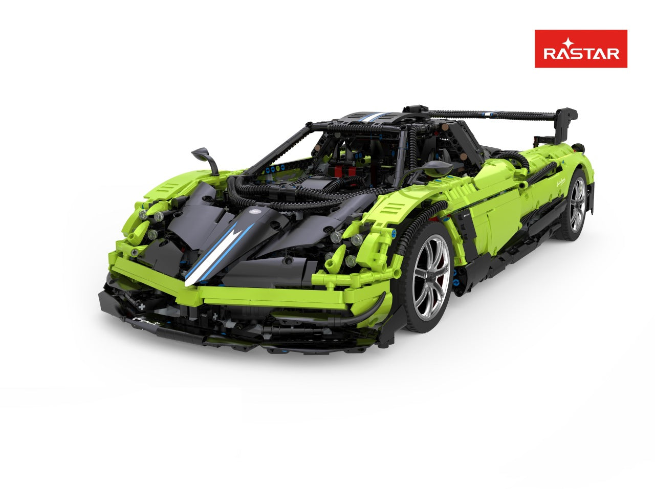 Licencirani auto za slaganje 1:8 Pagani Huayra BC RASTAR sa 2892 elementa - zeleni