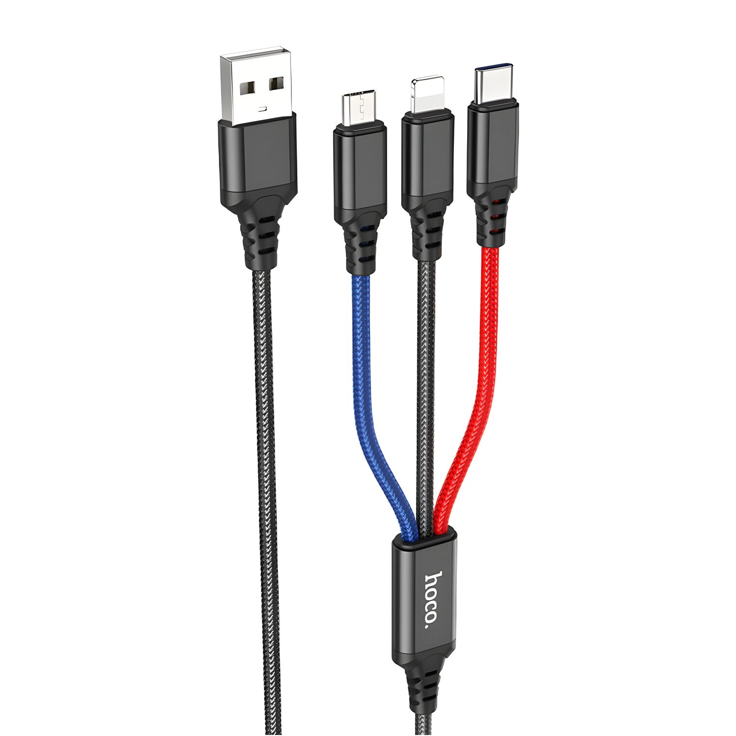 Multifunkcionalni - 1m Kabel s Lightning, Type - C i micro USB konektorima - Višebojni KP30116