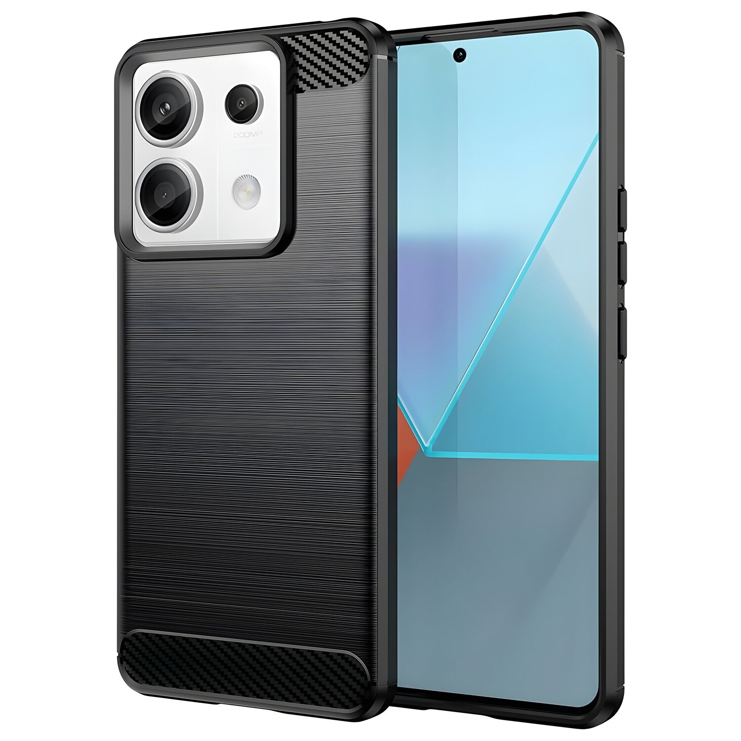 Futrola Carbon Shield TPU za Xiaomi Redmi Note 13 Pro/Poco X6 - Crna KP29166