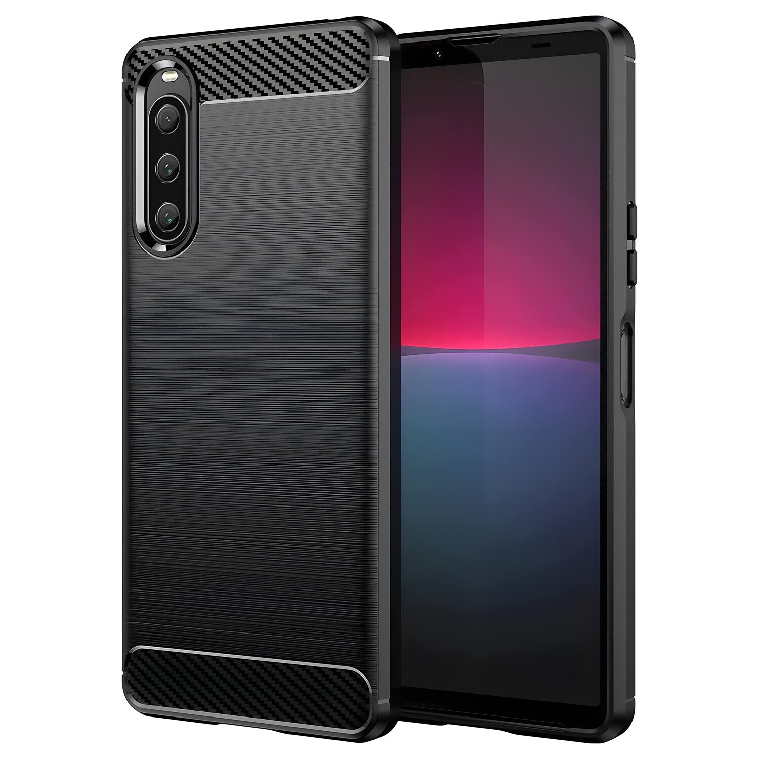 Futrola Carbon Shield TPU za Sony Xperia 10 V - Crna KP29168