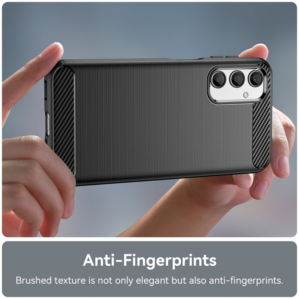 Techsuit Carbon Silicone maska za Samsung Galaxy A05s – črna