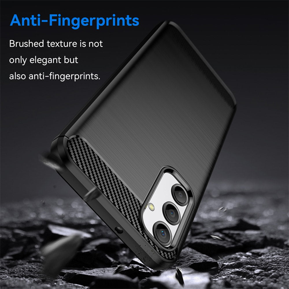 Techsuit Carbon Silicone maska za Samsung Galaxy A05s – črna