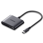 Ugreen 80798 čitač kartica USB 3.2 Gen 1 (3.1 Gen 1) Type-C Sivo
