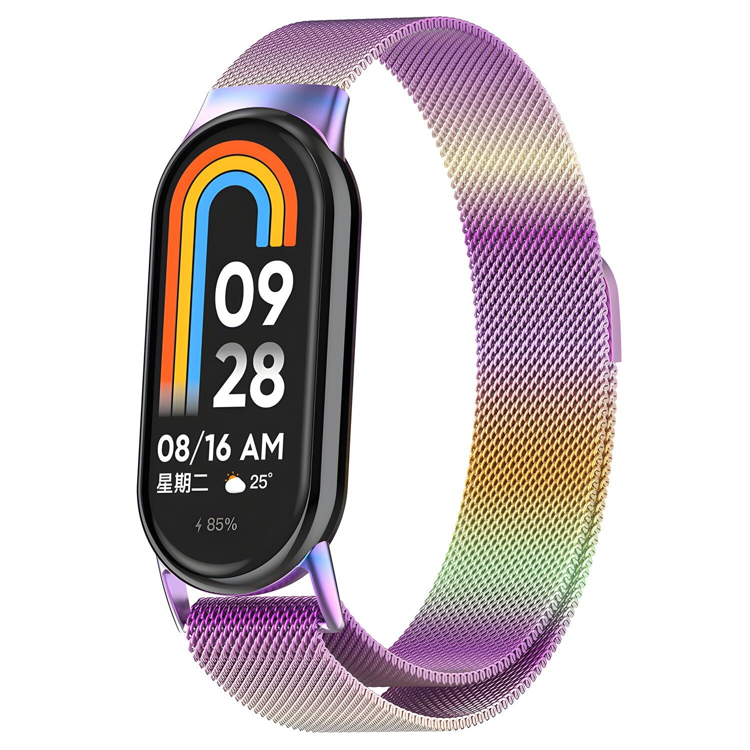 Techsuit Metalna Narukvica za Xiaomi Mi Band 8 / 8 NFC - Višebojna KP31293